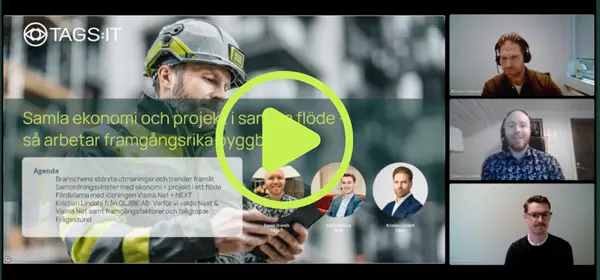 Delade system för ekonomi och projekthantering gör det svårt för byggföretag att styra projekten lönsamt. Med Visma Net och Next Projekthantering får du en helhetslösning som samlar allt i ett flöde – vilket förenklar vardagen, ger bättre kontroll och stärker resultatet. Webinar: On-demand.